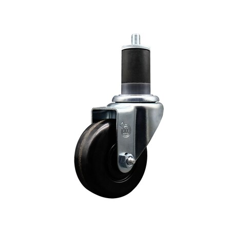 Service Caster 3.5'' SS Phenolic Wheel Swivel 1-5/8'' Expanding Stem Caster SCC-SSEX20S3514-PHS-158